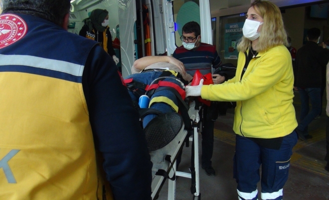 Karaköprü’de motosiklet takla attı!