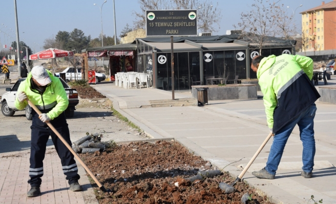 Viranşehir’de yeşil alanlar canlandırılıyor