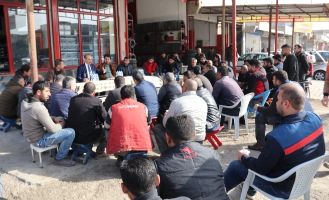 Yalçınkaya sanayi esnafının taleplerini dinledi
