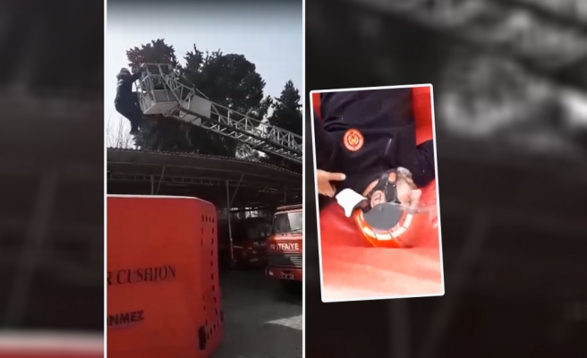 Urfa'da eğitimdeki itfaiye erinin yaşadığı korkunç kaza!