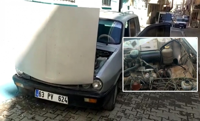 Sabah aracını kontrol ettiğinde şoka uğradı