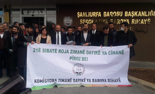 Şanlıurfa Barosu’ndan Kürtçe ‘Anadil’ açıklaması