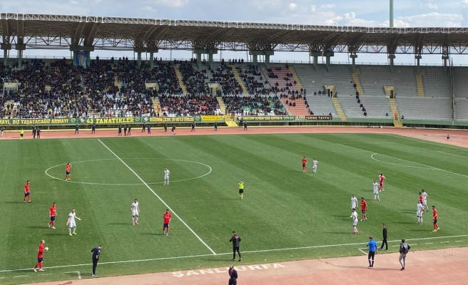Şanlıurfaspor sahasında Zonguldak Kömürspor ile berabere kaldı