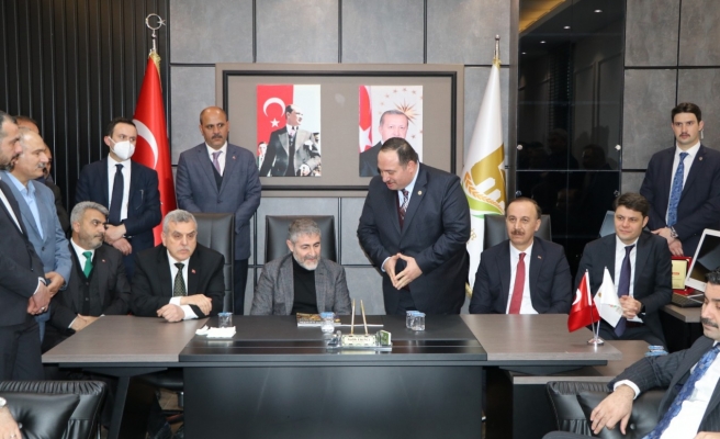 Bakan Nebati'den, Başkan Salih Ekinci'ye ziyaret