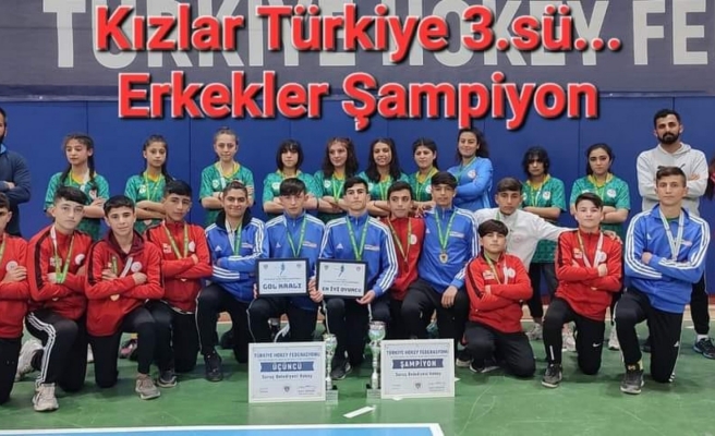 Suruç Belediyesinin hokey takımı Türkiye şampiyonu