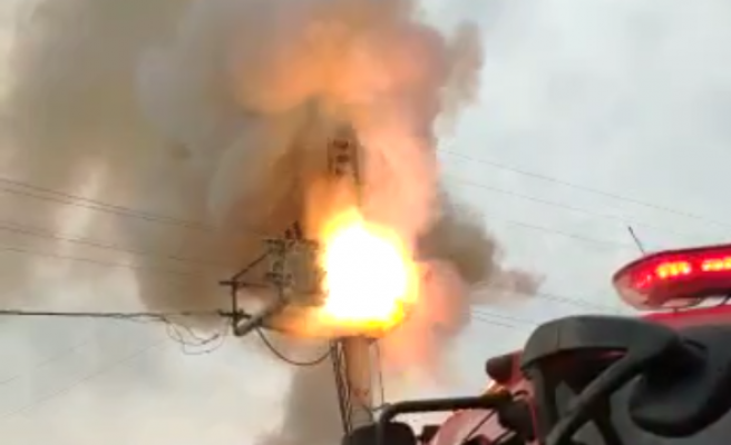 Şanlıurfa’da patlayan elektrik trafosu korkuya neden oldu