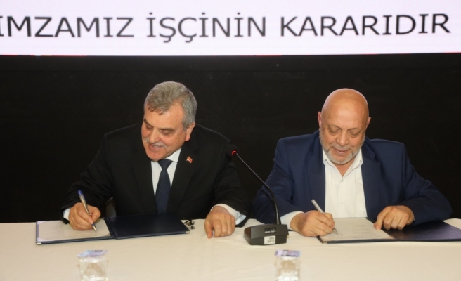 Büyükşehir'de kadrolu işçiler için toplu sözleşme sevinci