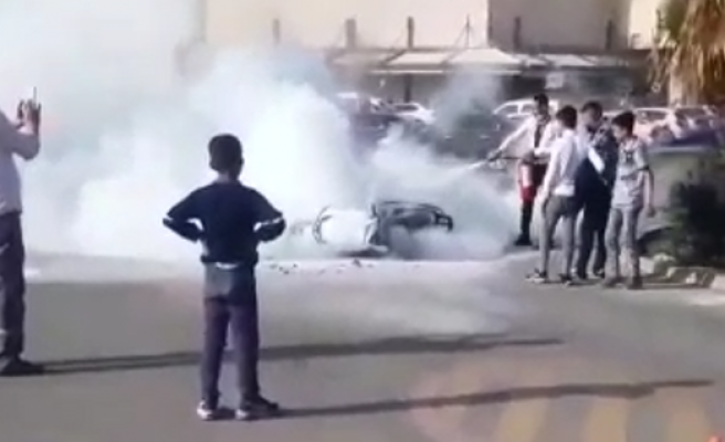 Urfa’da motosiklet alev topuna döndü!