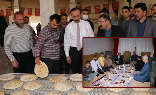 Vali Erin'den Resulayn ve şehit ailesi ziyareti