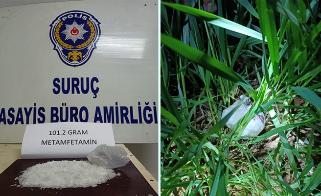 Suruç'ta durdurulan araçta metamfetamin ele geçirildi