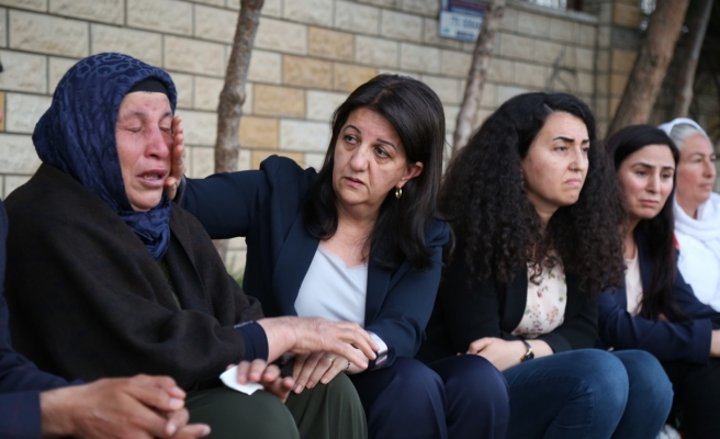 Urfa'da adalet nöbetindeki anneye Pervin Buldan'dan destek