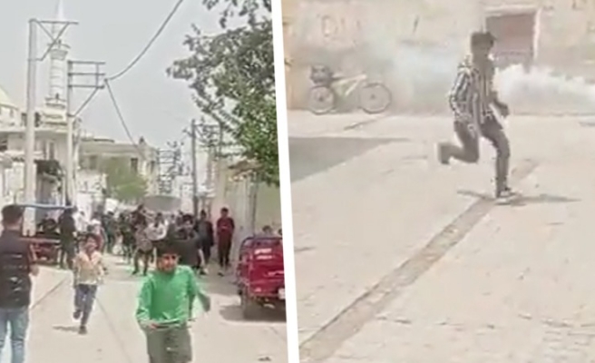 Suruç'ta DEDAŞ'ın çalışmasına engel olan mahalleliye biber gazı