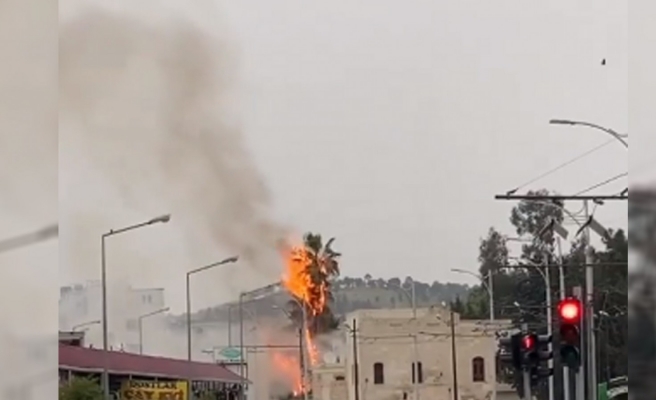 Şanlıurfa'da tarihi köşkte yangın