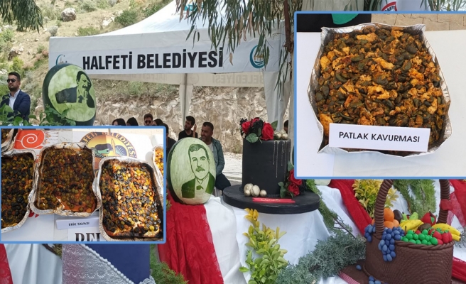 Halfeti meyve yemekleriyle şenlendi