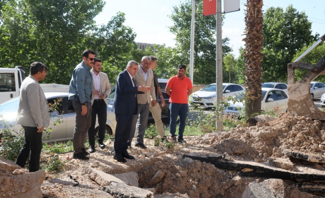 Çökme yaşanan yol onarıldı