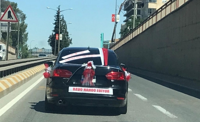 Urfa’da güldüren gelin arabası yazısı!