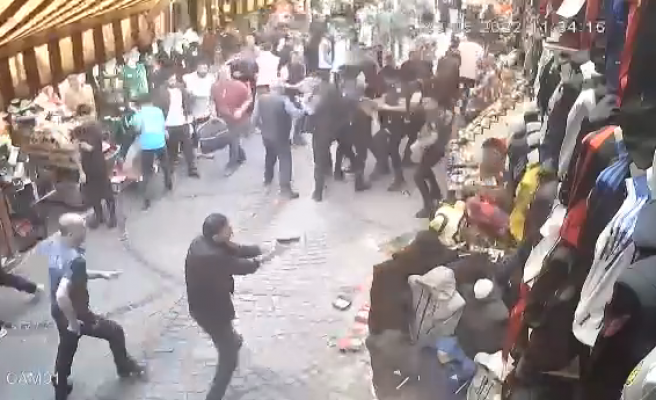 İstanbul’daki çatışma güvenlik kamerasında