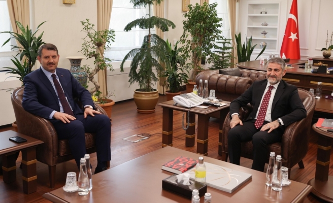 Bakan Nebati Vali Ayhan’ı makamında ağırladı