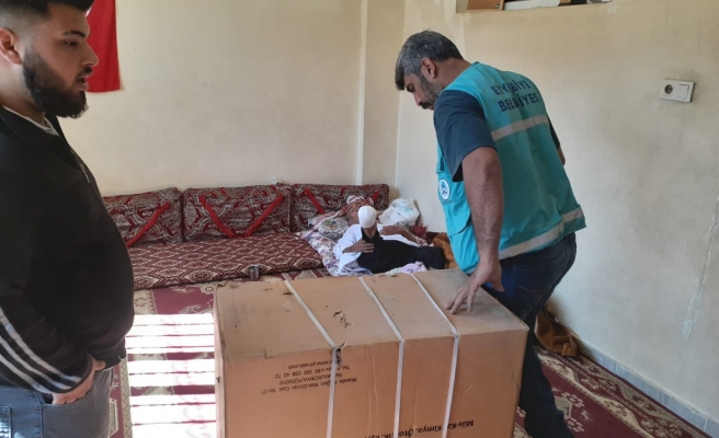 Belediyeden ihtiyaç sahibi ailelere destek