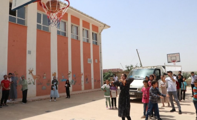 Şanlıurfalı öğrencilerin pota sevinci