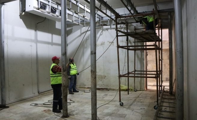 Birecik Mezbahasında zemin güçlendirme çalışması