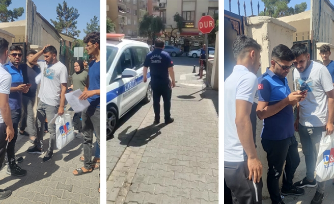 Urfa'da sınava geç kalan öğrencinin yardımına zabıta koştu!