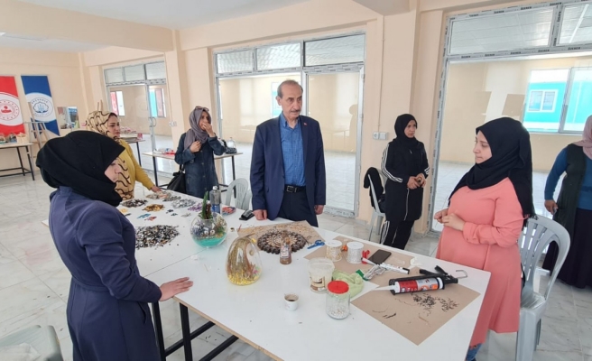 Başkan Yalçınkaya, kadın kursiyerlerle buluştu