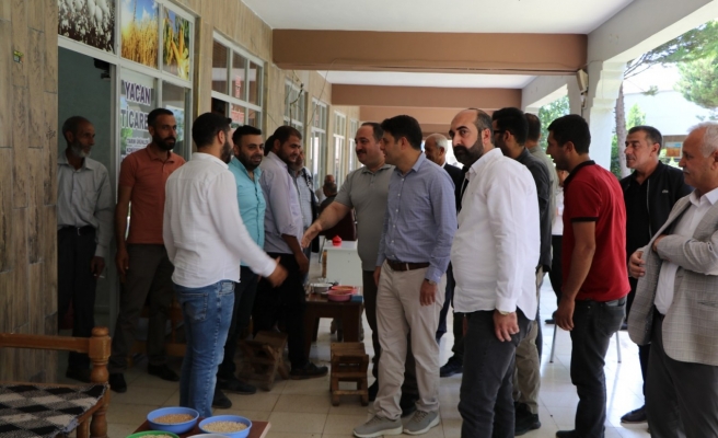 Çengel ve Ekinci'den buğday pazarı esnafına ziyaret