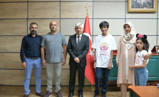 İl Milli Eğitim Müdürü birincileri misafir etti