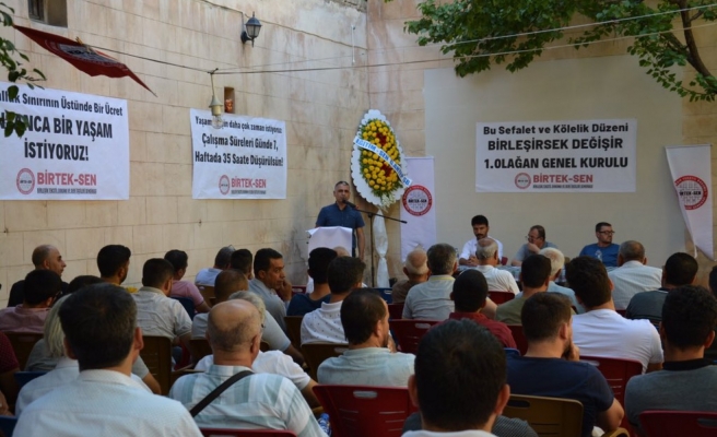 Urfa'dan da üyeleriyle BİRTEK-SEN ilk kongresini gerçekleştirdi