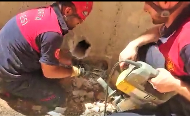 Eyyübiye’de köpek kurtarma operasyonu!