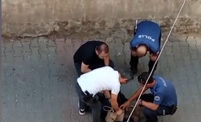 Şanlıurfa'da yakalanacağını anlayan hırsızlık şüphelisi valizi atıp kaçtı