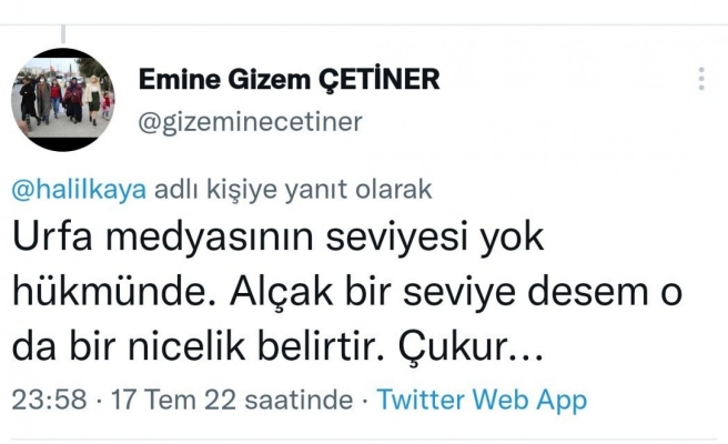 CHP’li başkan Urfa medyasını hedef aldı!