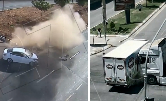 Şanlıurfa'da yaşanan trafik kazaları kameralara yansıdı