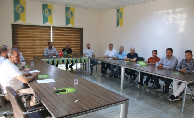 Şanlıurfaspor’da sezon öncesi son hazırlıklar masaya yatırıldı