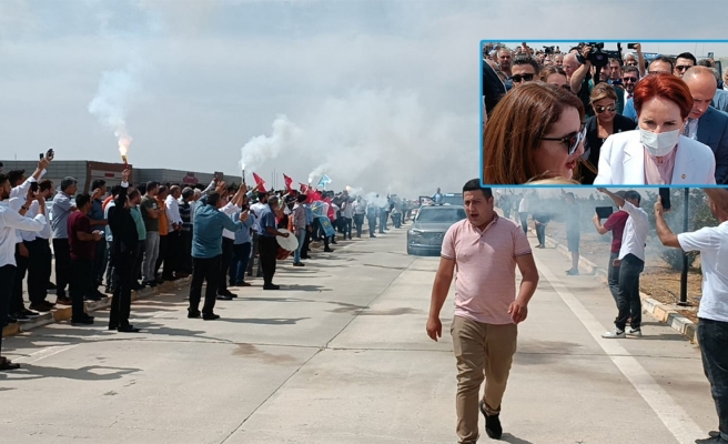 Meral Akşener'i Urfa girişinde partililer davul zurnayla karşıladı