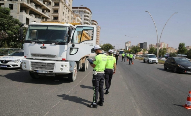 Urfa’da ağır tonajlı vasıtalara denetim