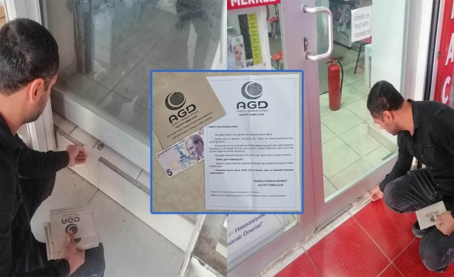 Halfeti’de AGD'den esnafa siftah mektubu