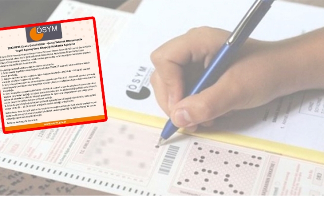ÖSYM’den Urfa’da sınava giren aday hakkında açıklama!