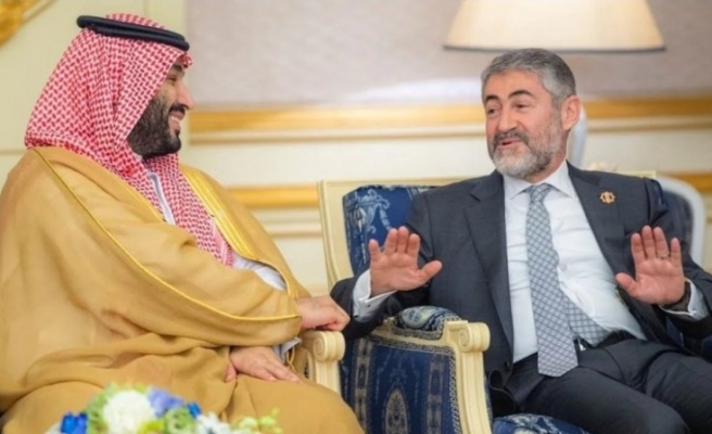 Bakan Nebati, Suudi Arabistan Veliaht Prensi Selman ile görüştü