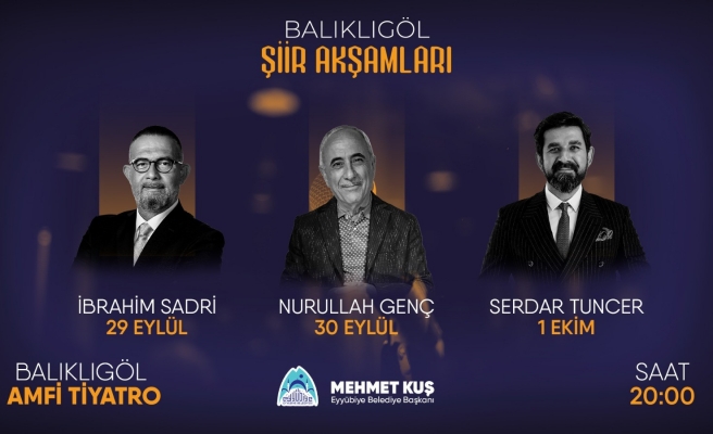 Eyyübiye’de ‘Şiir Akşamları’ başlıyor