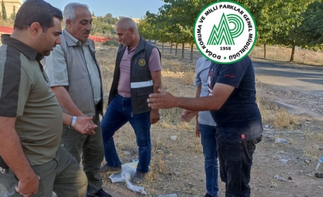 Şanlıurfa’da bir avcıya ceza kesildi!