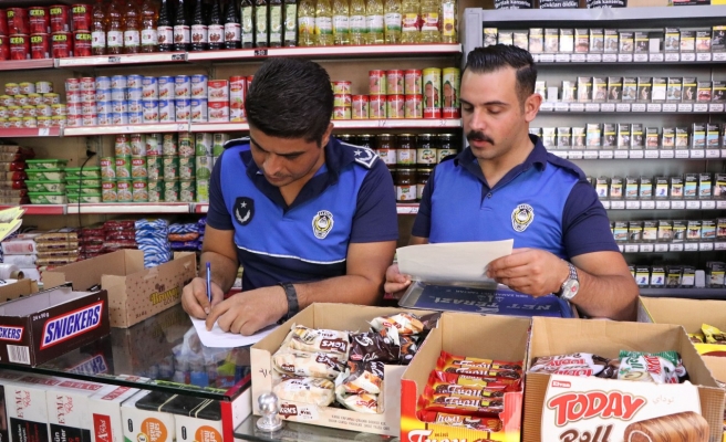 Haliliye’de okul çevresindeki market ve pazar yerleri denetlendi