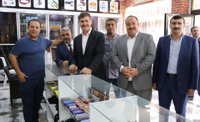 Milletvekili Demirkaya ve Başkan Ekinci Viranşehir esnafını ziyaret etti
