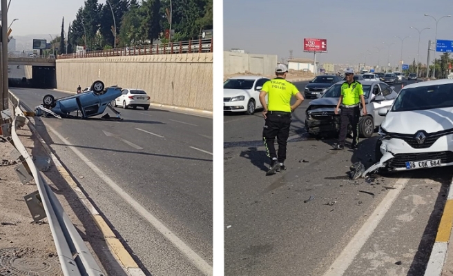 Şanlıurfa’da aynı bulvarda art arda kazalar yaşandı