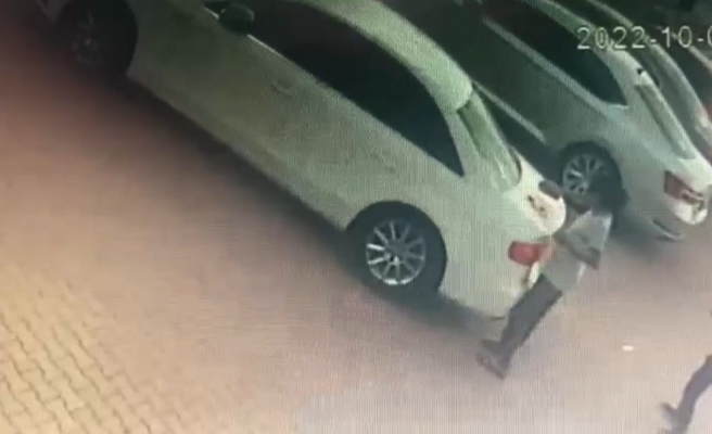 Urfa’da 2 çocuk sprey ile otoparktaki araçları boyadılar!