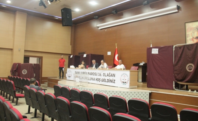 Şanlıurfa Barosu seçimlerinde oy verme işlemi başladı