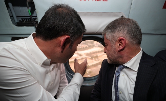 Bakanlar Urfa’da kentsel dönüşüm alanını havadan inceledi