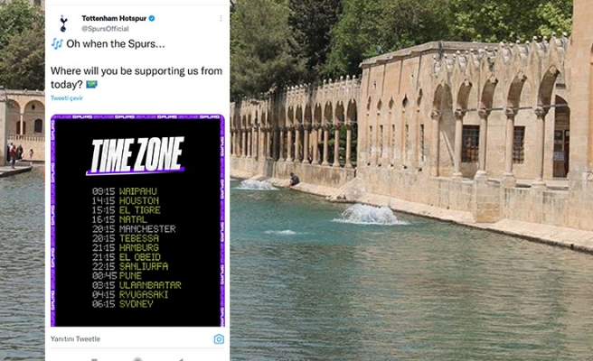 Tottenham'dan paylaşımında Şanlıurfa detayı