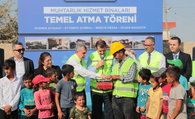 Muhtar Hizmet Binasının temel atma töreni yapıldı